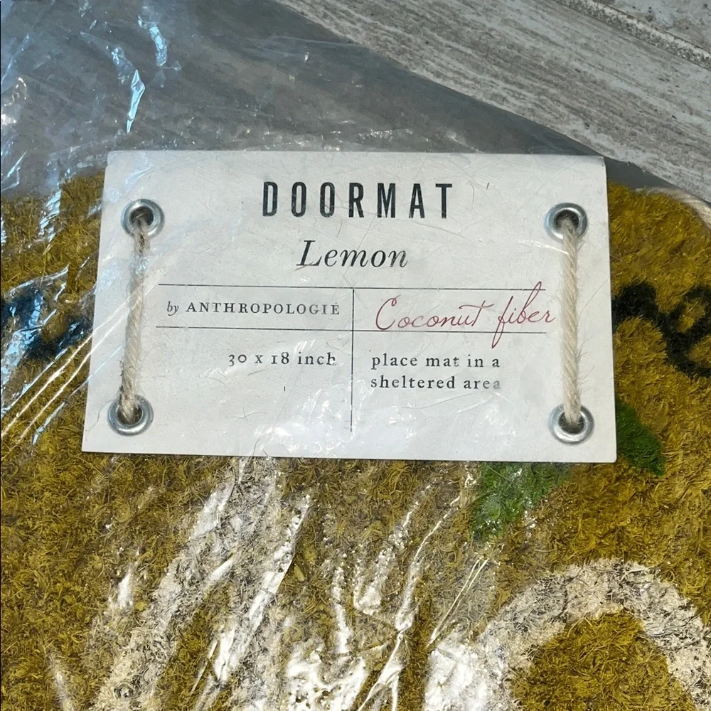 Lemon-Shaped Doormat
